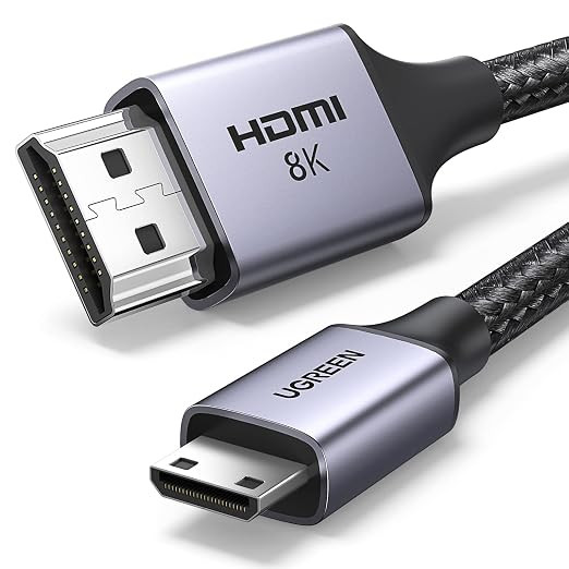 Cable mini HDMI a HDMI,  8K a 60 Hz