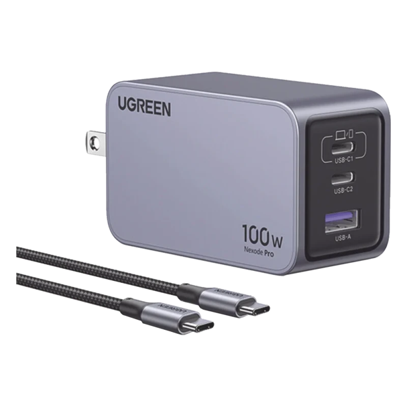 UGREEN CARGADOR NEXODE - 65 W -  1 USB-A - 2 USB C