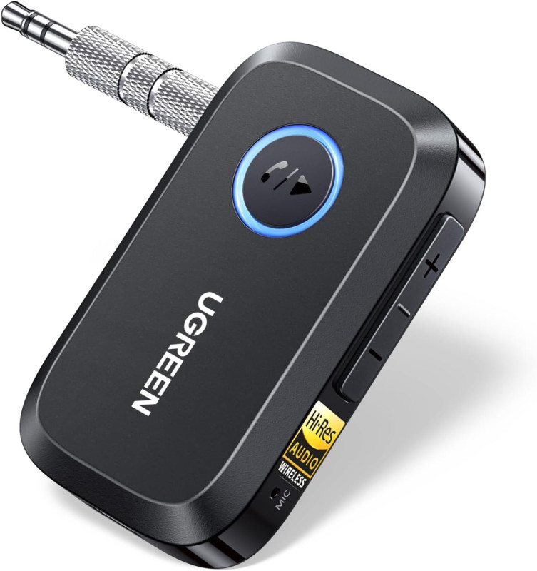 UGREEN Receptor Bluetooth 6.0 para Auto con LDAC