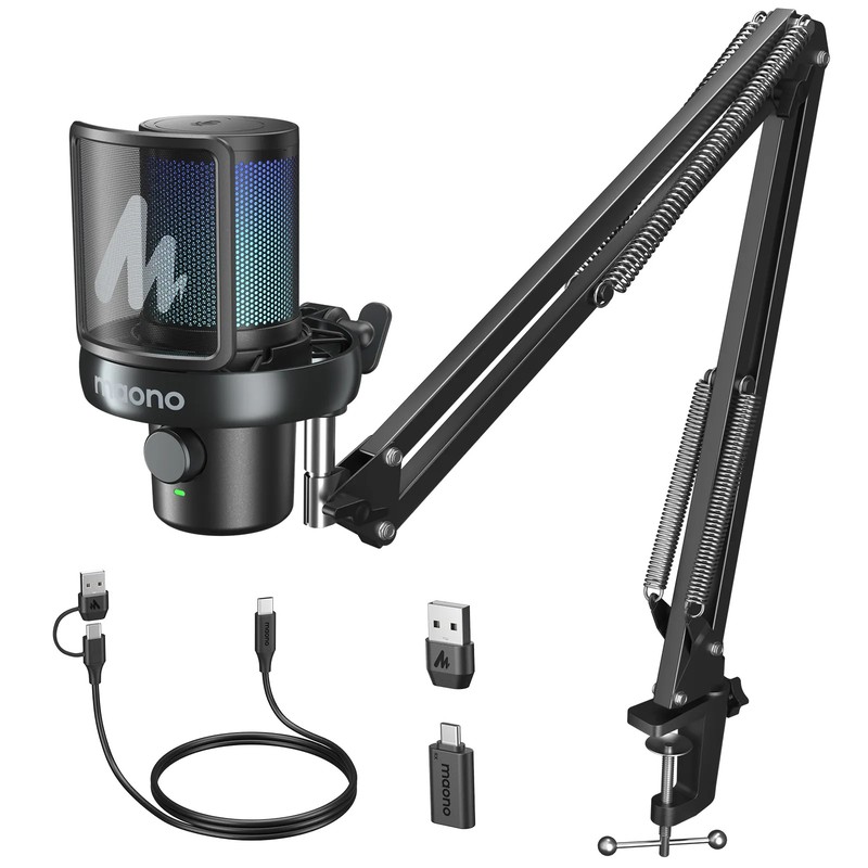 MICROFONO INALAMBRICO DE ESCRITORIO RGB